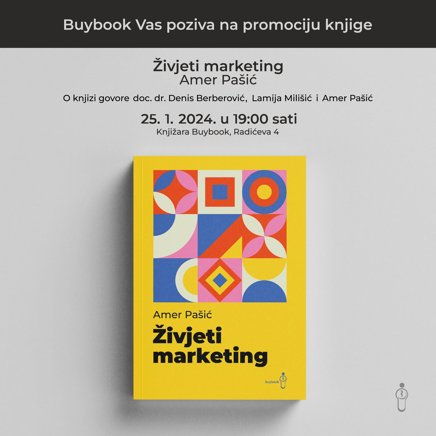 Promocija knjige "Živjeti marketing" Amera Pašića