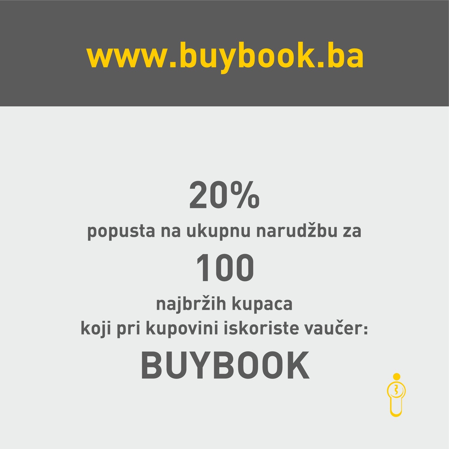 Buybook poklanja 20% popusta najbržim kupcima