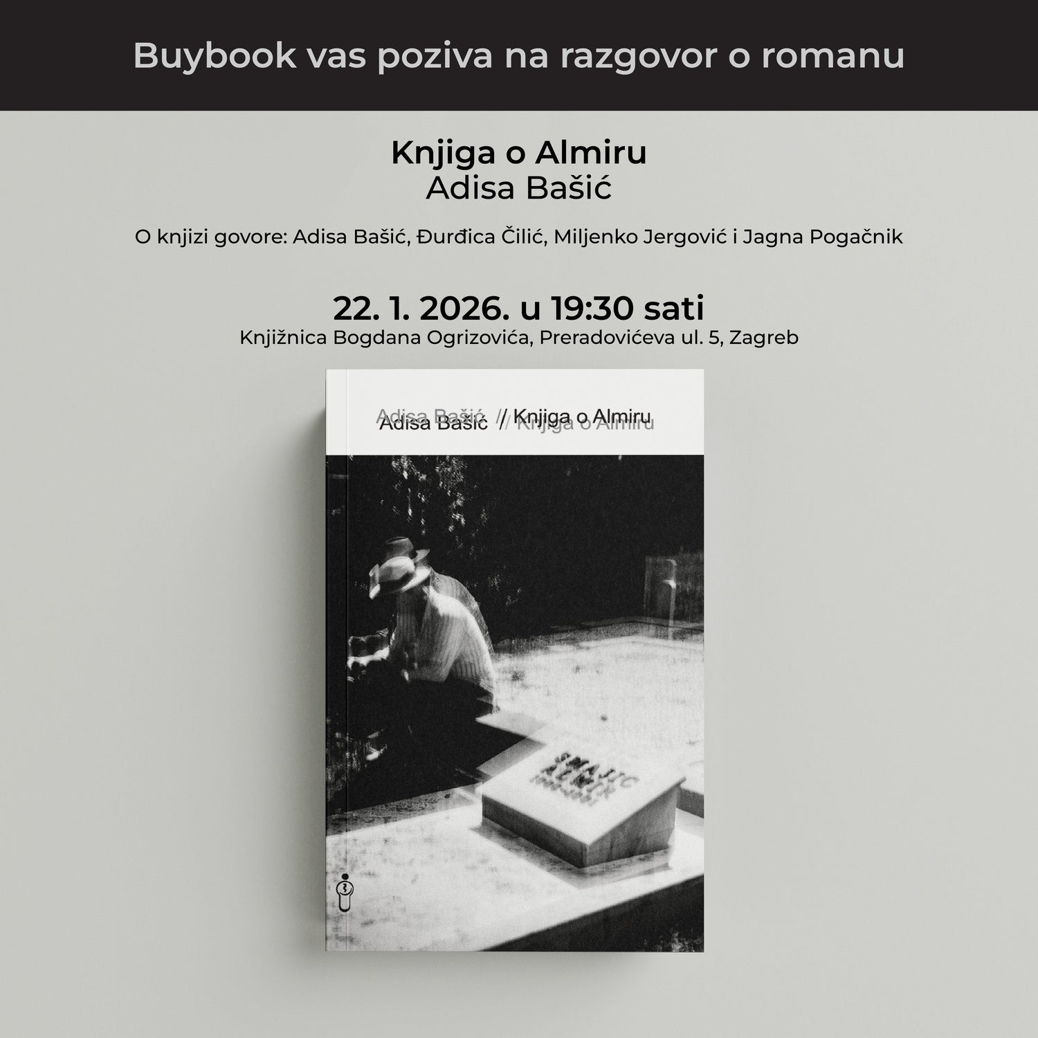 Razgovor o romanu "Knjiga o Almiru" Adise Bašić u Zagrebu