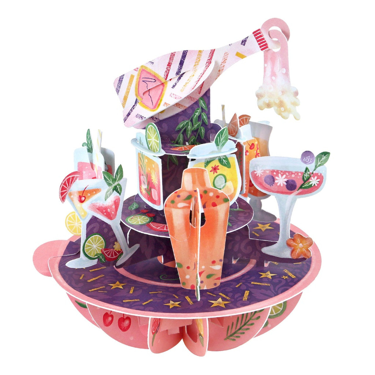 Pirouettes Card - Happy Birthday - Birthday Cocktails