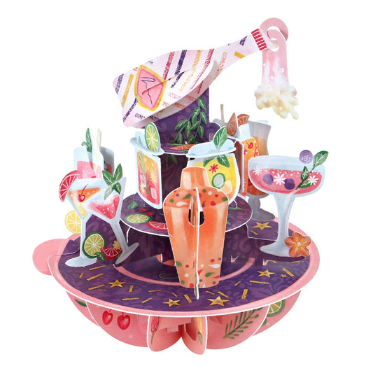 Pirouettes Card - Happy Birthday - Birthday Cocktails