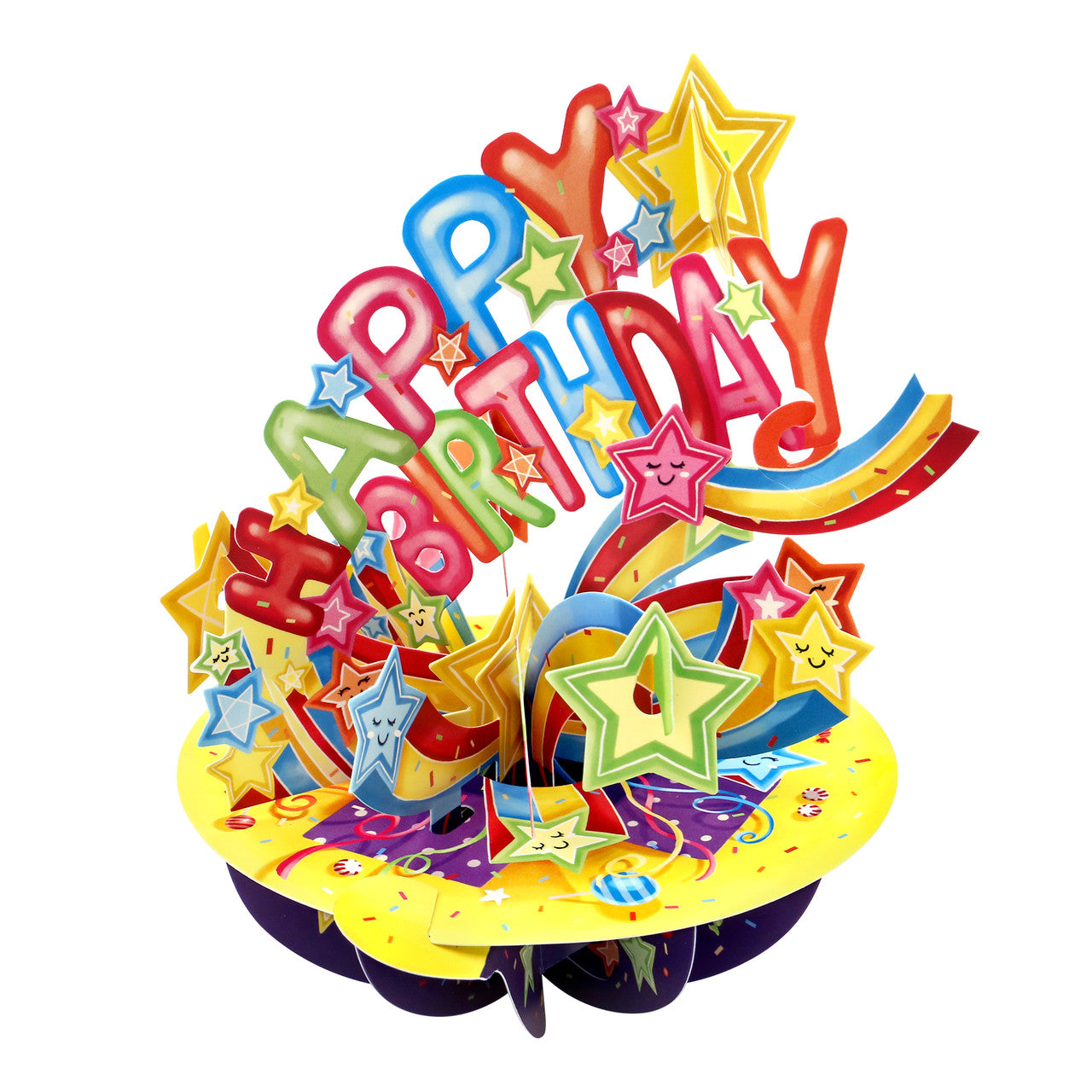 Pirouettes Card - Happy Birthday - Shooting Stars